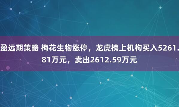 盈远期策略 梅花生物涨停，龙虎榜上机构买入5261.81万元，卖出2612.59万元