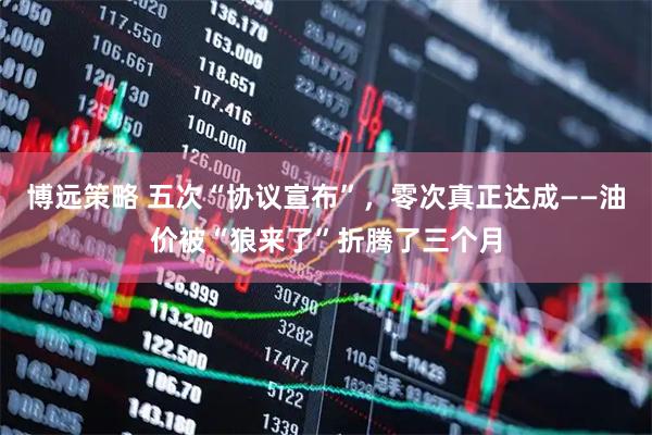 博远策略 五次“协议宣布”,零次真正达成——油价被“狼来了”折腾了三个月