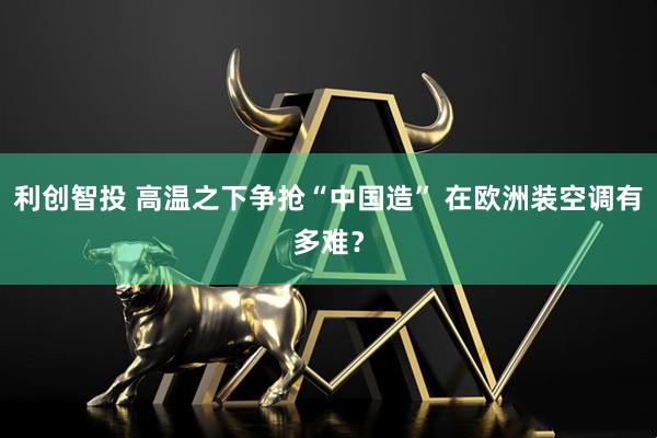 利创智投 高温之下争抢“中国造” 在欧洲装空调有多难？